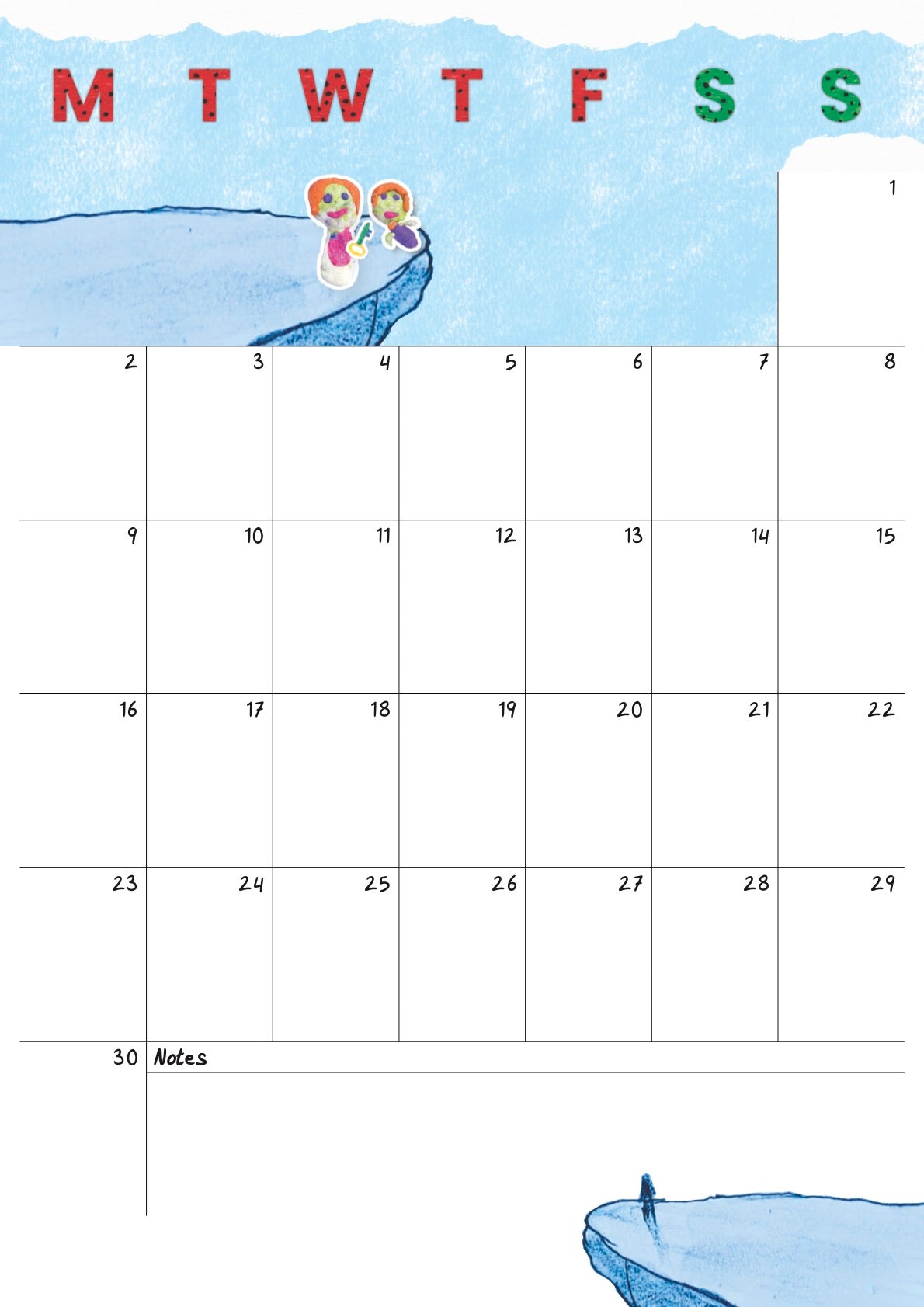 2026 Calendar - Hopes and Dreams