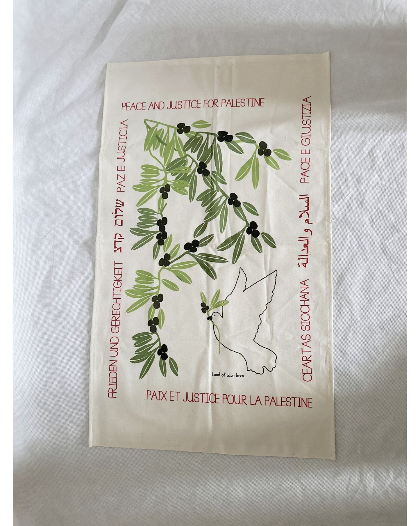 Peace and Justice Tea-Towel