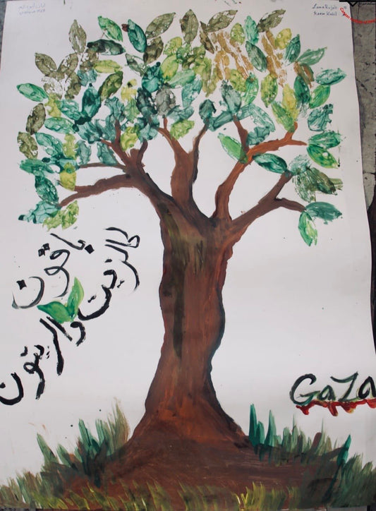 We remain like oil and olives Tea-Towel